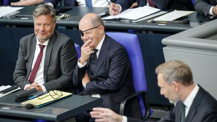 Olaf Scholz im Bundestag