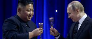 Trafen sich bereits 2019 in Wladiwostok: Kim Jong-un und Wladimir Putin.