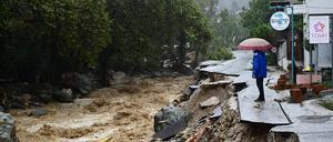 Das Hitze- und vor allem Waldbrand-geplagte Griechenland hat seit Beginn der Woche mit Wassermassen zu kämpfen.