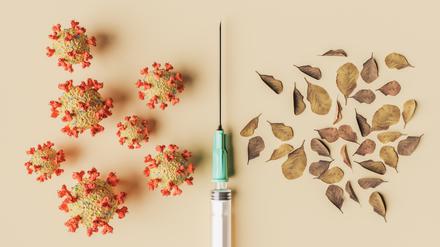 Corona im Herbst (Illustration)