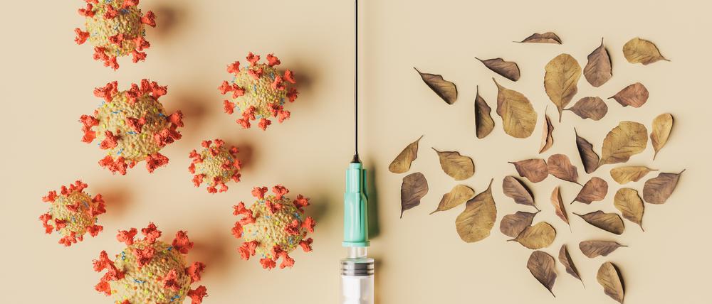 Corona im Herbst (Illustration)