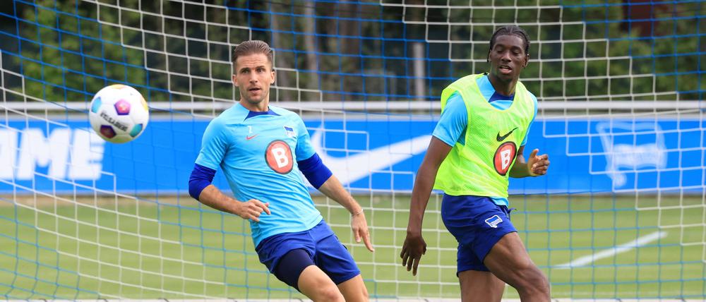 Endlich am Ball. Kélian Nsona (r.) musste sich lange gedulden.