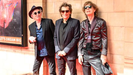 Heiter und entspannt: Keith Richards, Ronnie Wood und Mick Jagger beim Fototermin für die Kampagne zum Albuim „Hackney Diamonds“.