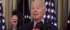US-Präsident Joe Biden möchte die Maske nicht tragen.
