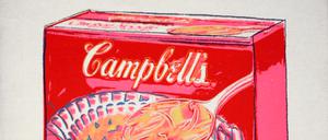 Auf der Kiaf am Stand der Galerie Thomas: Andy Warhols Bild „Campbell’ Chicken Noodle Soup Box“ (1986).