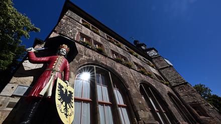 Der Nordhäuser „Roland“ symbolisiert die Stadtrechte, die die Stadt im Mittelalter erhalten hatte.