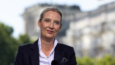Die AfD-Co-Vorsitzende Alice Weidel am Sonntag beim ARD-Sommerinterview.