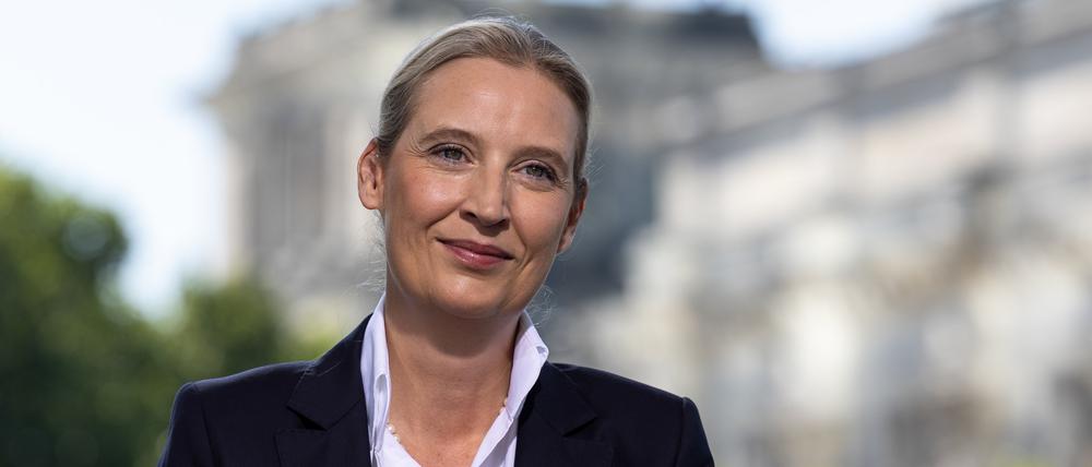 Die AfD-Co-Vorsitzende Alice Weidel am Sonntag beim ARD-Sommerinterview.