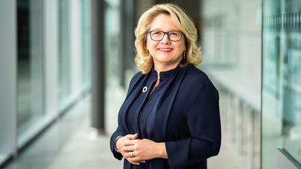 Svenja Schulze, Bundesministerin für wirtschaftliche Zusammenarbeit und Entwicklung.