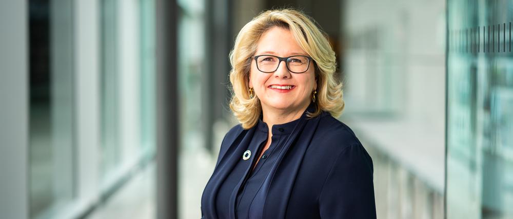 Svenja Schulze, Bundesministerin für wirtschaftliche Zusammenarbeit und Entwicklung.