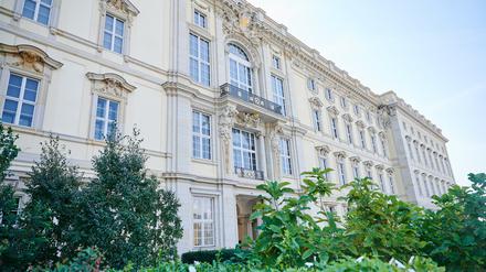 12.09.2023, Berlin: Pflanzen unterschiedlicher Art wachsen auf den Humboldt-Terrassen vor dem Humboldt-Forum, während dieser vom Generalintendant, der Senatsbaudirektorin und dem Vorstand für den Baubereich eingeweiht wird. 