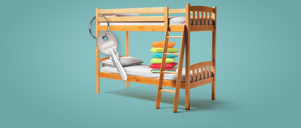 Beengte Wohnverhältnisse: Doppelstockbett