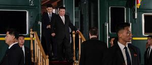 Nordkoreas Machthaber Kim Jong-un ist unterwegs mit seinem Zug.