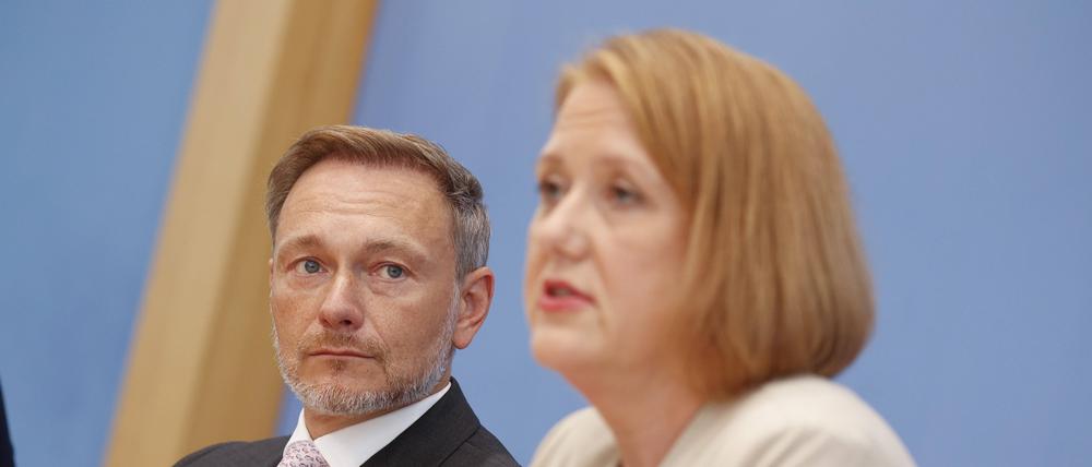 Christian Lindner und Lisa Paus.