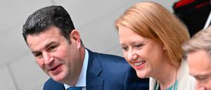 Hubertus Heil, Bundesminister für Arbeit und Soziales und Lisa Paus, Bundesministerin für Familie, Senioren, Frauen und Jugend (Archivbild)