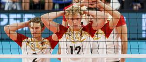 Anton Brehme (vorne) und seine Kollegen schieden bei der EM gegen die Niederlande aus. 