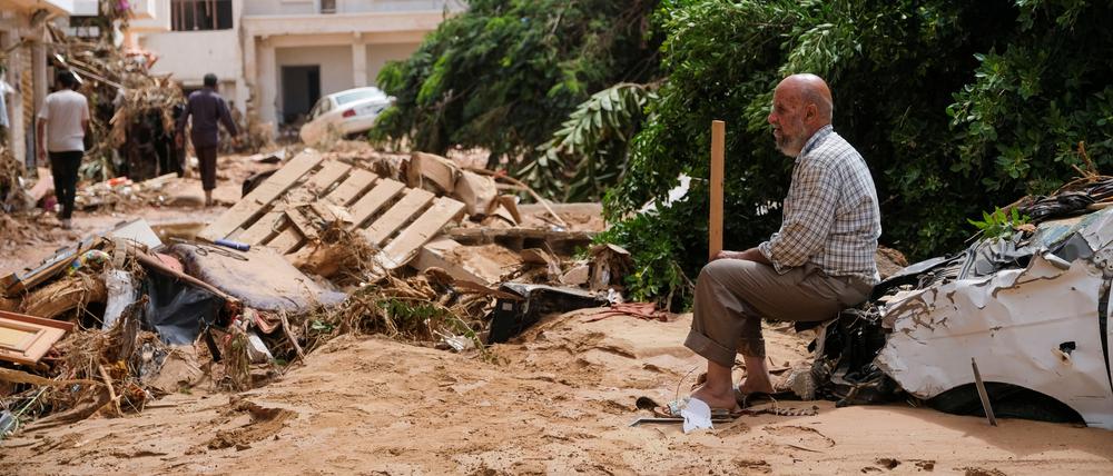 Zehntausende Menschen sind in Libyen nach den Überschwemmungen obdachlos.