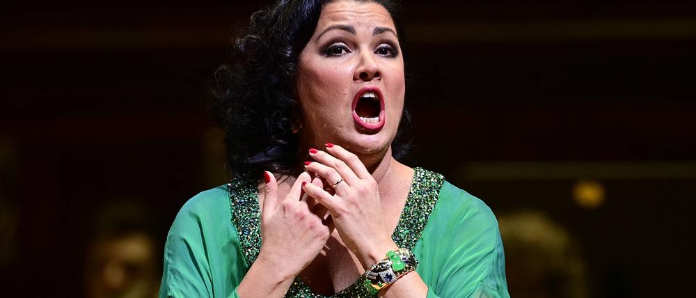 Netrebko bei einem Konzert.