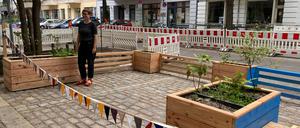 Ein Parklet ist Teil des „Projekts Graefekiez“.