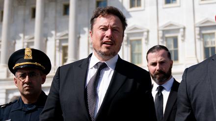 Musk nach einem Treffen in Washington.