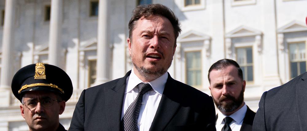Musk nach einem Treffen in Washington.