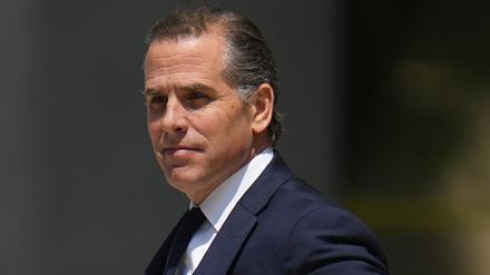 Hunter Biden, Sohn von US-Präsident Biden, nach einem Gerichtstermin im Sommer.