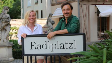 Restaurant "Österelli" am Rathaus in Potsdam. Inhaber Julia Gockeln & Andreas Hauke