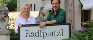 Restaurant "Österelli" am Rathaus in Potsdam. Inhaber Julia Gockeln & Andreas Hauke