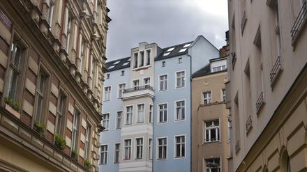 Altbauten in der Wassergasse am Köllnischen Park in Berlin-Mitte.