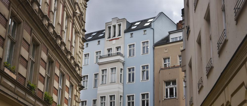 Altbauten in der Wassergasse am Köllnischen Park in Berlin-Mitte.