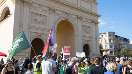 Klimademo Fridays for Future am Brandenburger Tor in Potsdam.