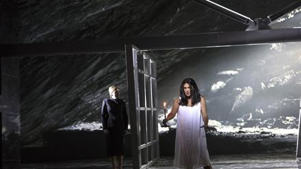 Anna Netrebko in der Rolle der Lady Macbeth an der Berliner Staatsoper in Giuseppe Verdis „Macbeth“.