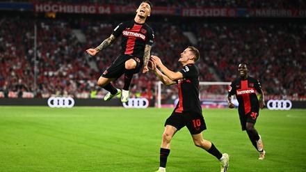 Alejandro Grimaldo traf wunderschön per Freistoß zum zwischenzeitlichen 1:1.