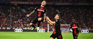 Alejandro Grimaldo traf wunderschön per Freistoß zum zwischenzeitlichen 1:1.