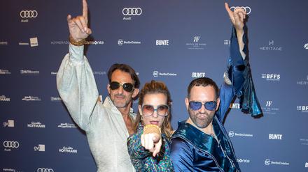 Hans-Werner Meyer, Nadine Heidenreich und Christian Senger (von links) bei der Verleihung. 