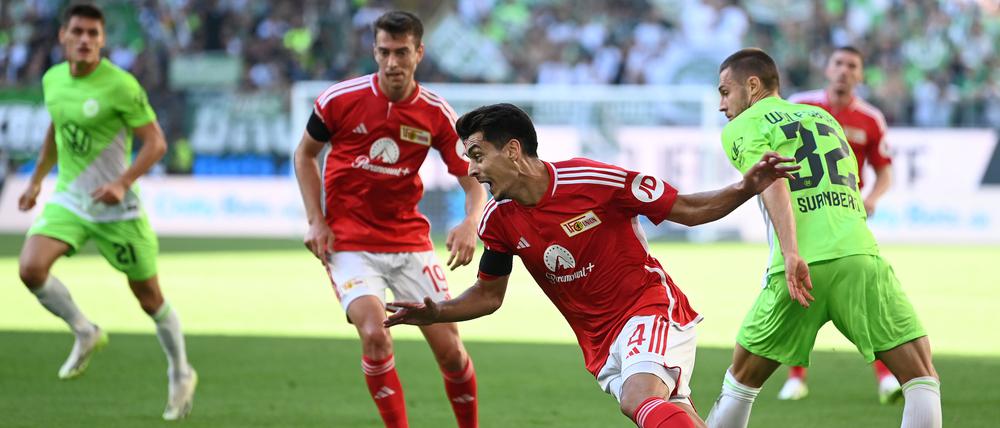 Diogo Leite und seine Union-Kollegen mühten sich beim VfL Wolfsburg vergeblich.