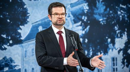 Bundesjustizminister Buschmann bei der Halbzeit-Klausur des Bundeskabinetts auf Schloss Meseberg.