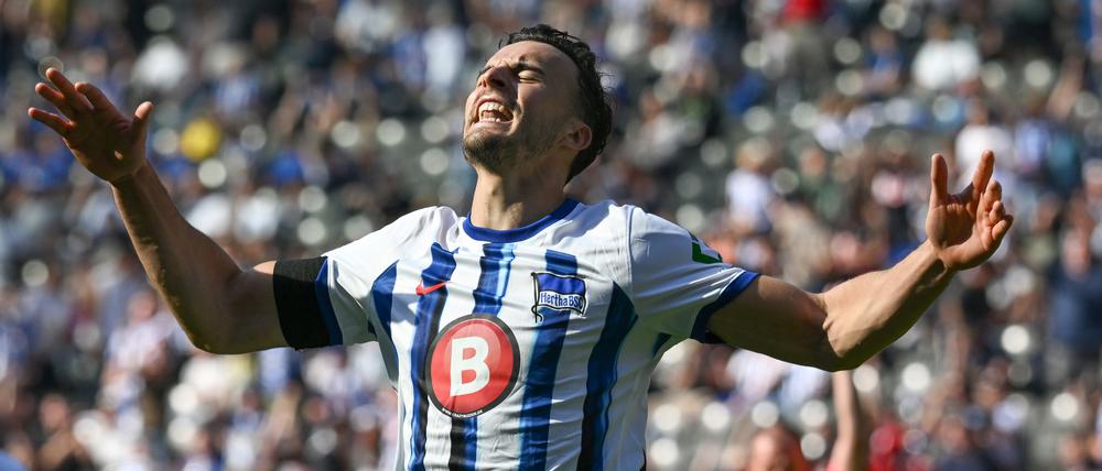 Nicht zu stoppen: Herthas Stürmer Haris Tabakovic.