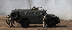 Russische Truppen im Süden der Ukraine.