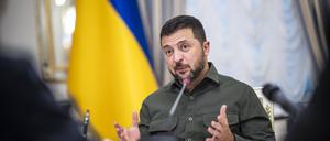 Der ukrainische Präsident Wolodymyr Selenskyj bei einem Besuch von Bundesaußenministerin Annalena Baerbock