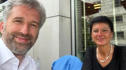 Gute Laune. Boris Palmer und Sahra Wagenknecht in Berlin.