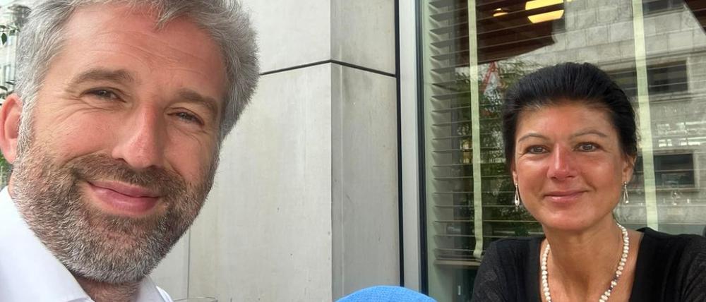 Treffen von Palmer und Wagenknecht am 18.9.2023 in Berlin, dokumentiert bei Instagram.