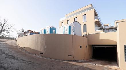 Eine Hausbaustelle