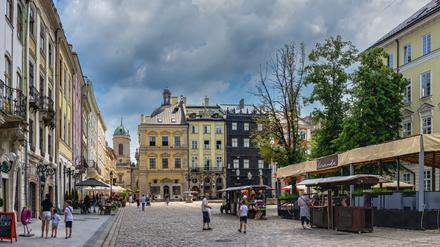 Marktplatz in Lwiw.