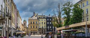 Marktplatz in Lwiw.