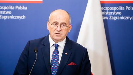 Der polnische Außenminister Zbigniew Rau.