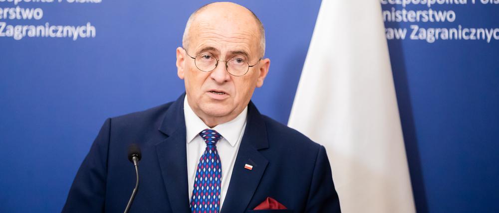 Der polnische Außenminister Zbigniew Rau.