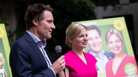 Ludwig Hartmann (l.) und Katharina Schulze gehen in Bayern für die Grünen ins Rennen.