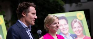 Ludwig Hartmann (l.) und Katharina Schulze gehen in Bayern für die Grünen ins Rennen.
