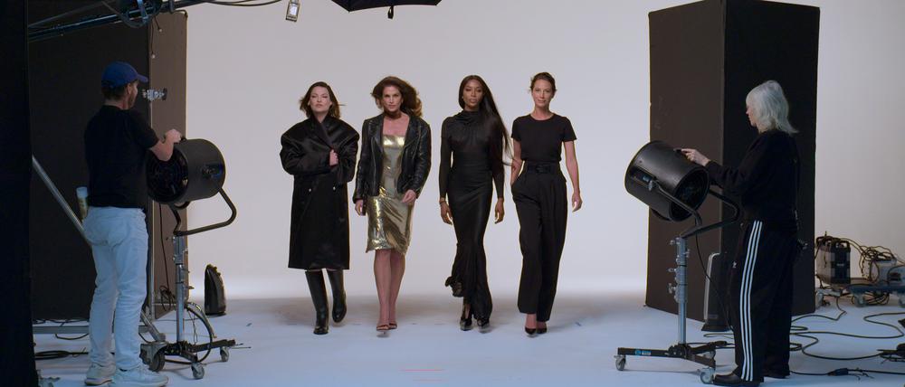 Linda Evangelista, Cindy Crawford, Naomi Campbell und Christy Turlington
